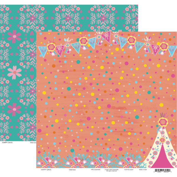 Vida Loca 12x12 Double Sided Cardstock