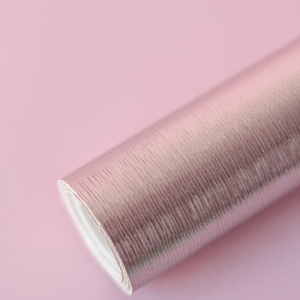 Eco Leather Stipes Salmon Dusty Rose