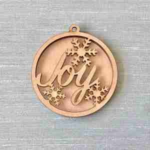 Joy Ornament Wood Shaker 4 Pcs Set S05