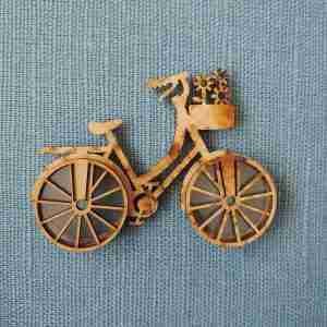 Bicycle Flower Wood Basket Shaker 7 Pcs Set S26