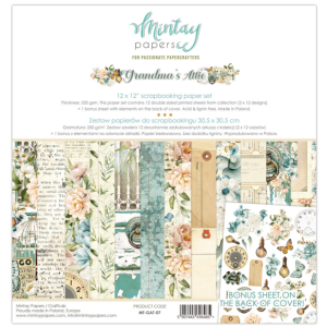 Grandma’s attic 12 x 12 -Mintay paper pack