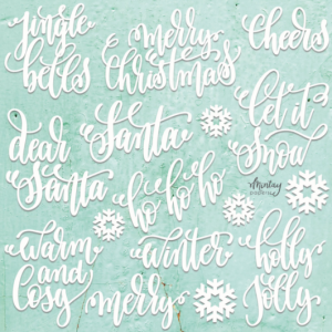 Christmas words set - Decor - Mintay Chippies D11