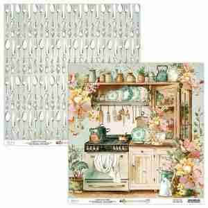 12 x 12 Paper Double Sided Cardstock - Nana's Kitchen 03