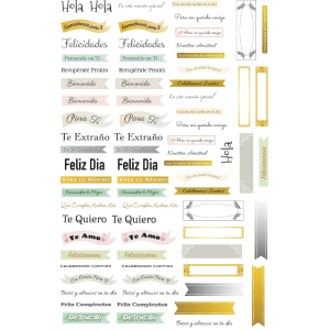 Die cuts Frases Espanol SP020