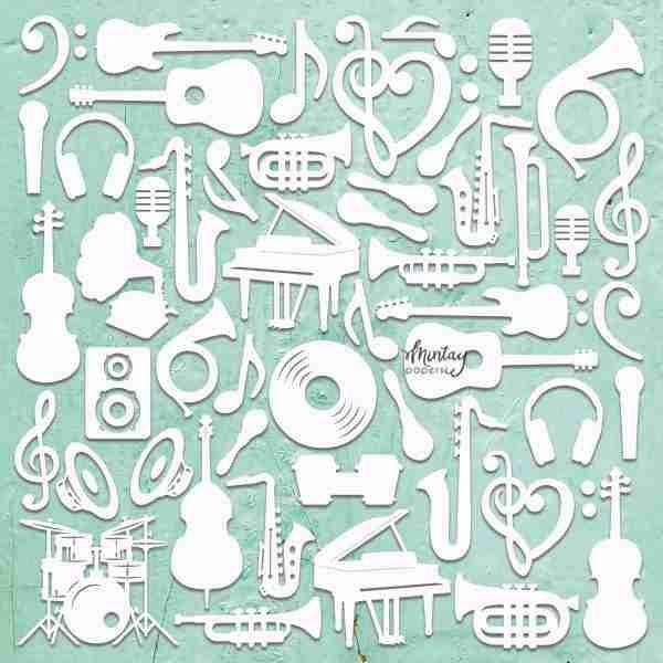Mintay Papers - Embellishments - Chippies - Music