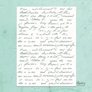 Mintay Kreativa  6 x 8  Stencil Handwritting #08