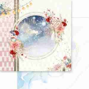Moon Bunny Celebration 12x12 Night Sky