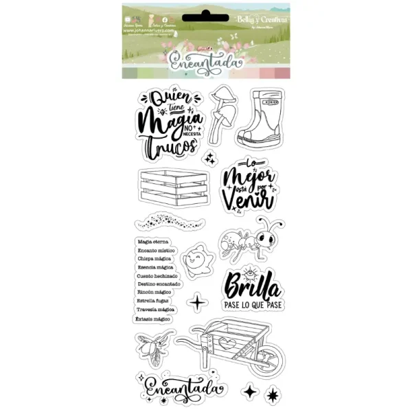 Encantada by Johanna Rivero Sellos - Enchanted Stamps Spanish
