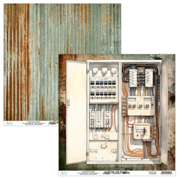 12 x 12 Paper Set - Mr. Fix It - Image 3