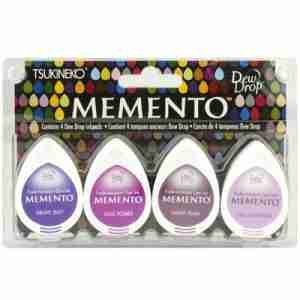 Memento dew drop inkpad 4pc set - juicy purples - 003