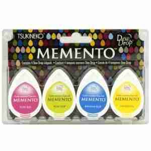 Memento dew drop inkpad 4pc set - beach party - 012