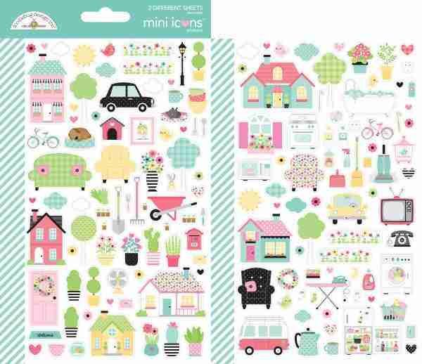 7361 my happy place mini icons stickers