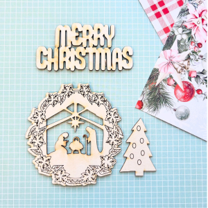 Merry Christmas - Sentiments Chipboards
