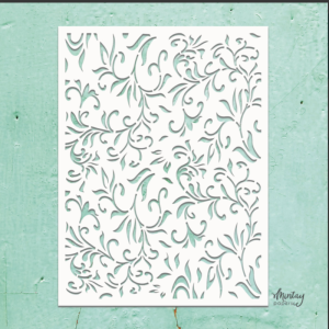 Mintay Kreativa 6 x 8  Stencil Floral Swirls #32