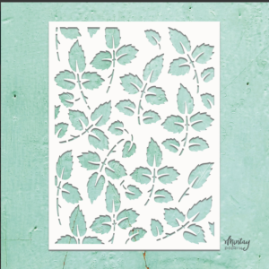 Mintay Kreativa 6 x 8  Stencil Rose Leaves #31