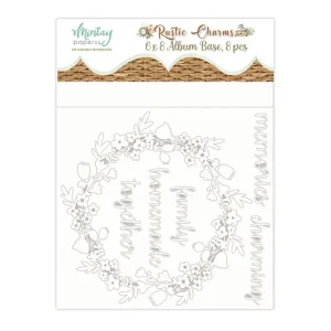 Album base 8-pc set Rustic memories Charm Mintay Chippies