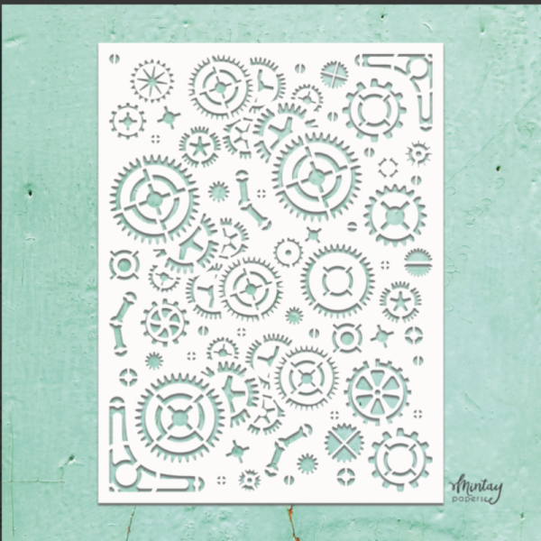 Mintay Kreativa  6 x 8  Stencil Steampunk #33