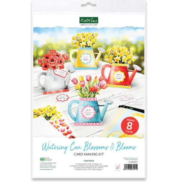Watering Can Blossoms and Blooms, Card Making Kit