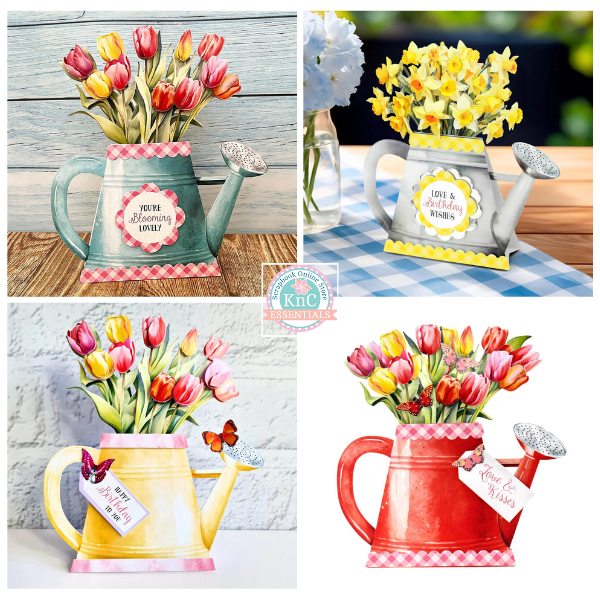Watering Can Blossoms and Blooms, Card Making Kit - Image 2