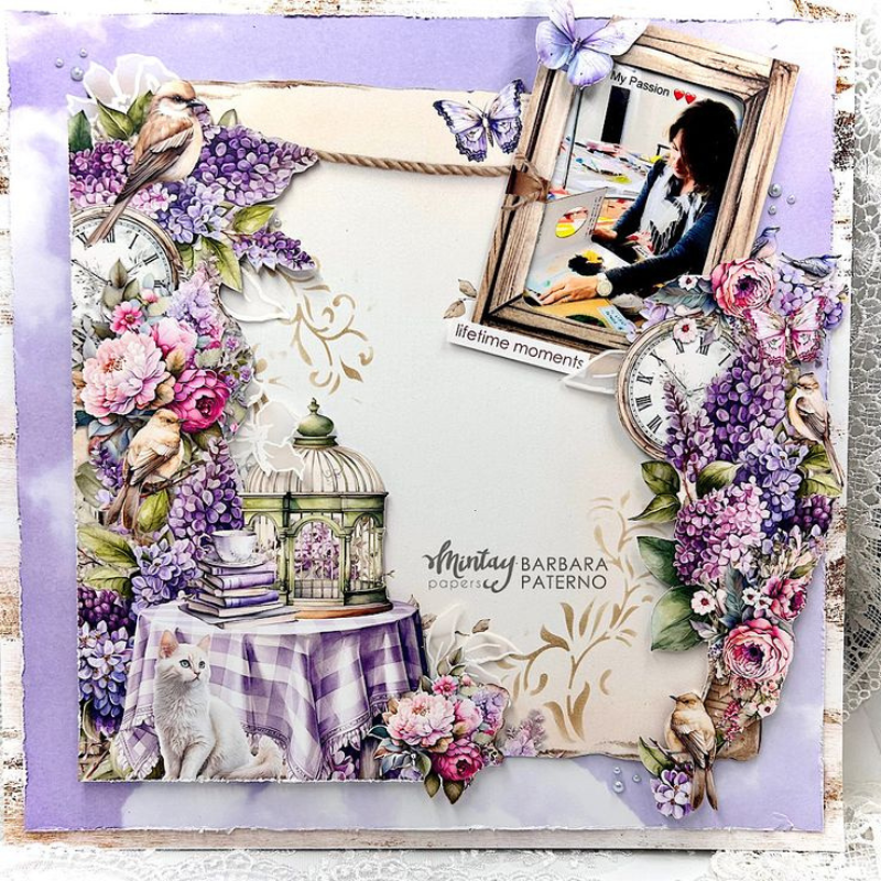 Lilac Garden 6 x 6 paper Pack Mintar Papers - Image 2