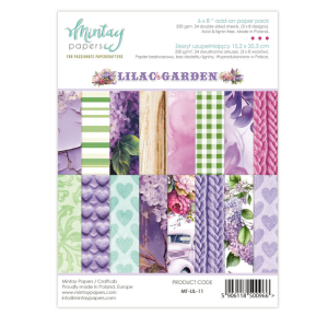 Lilac Garden Mintay 6 X 8 Add- On Paper Pad