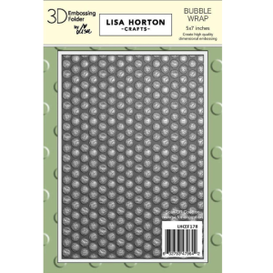 Lisa Horton Crafts Bubble Wrap 5x7 3D Embossing Folder