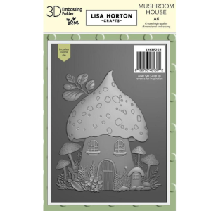 Lisa Horton Crafts Mushroom House A6 3D Embossing Folder & Die