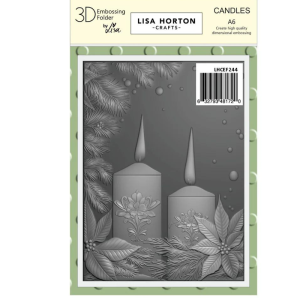 Lisa Horton Crafts Candles A6 Embossing Folder