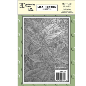 Lisa Horton Crafts Mottled Leaves 5x7 3D Embossing Folder