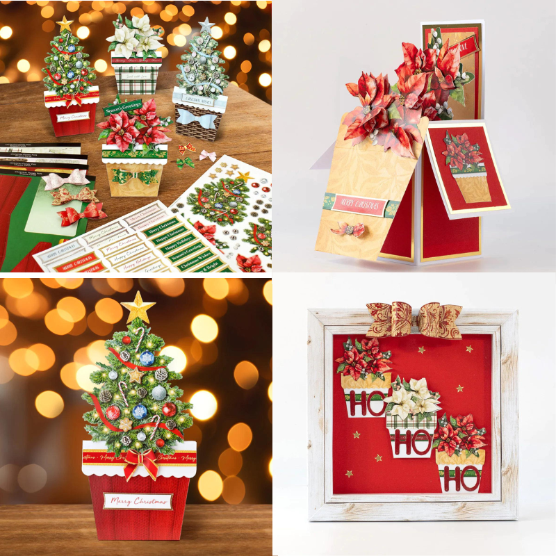 Christmas Flower Pots Card Making Kit - Image 4
