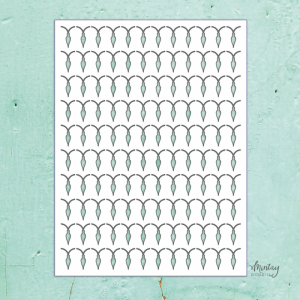 Mintay Kreativa 6 x 8 Stencil Christmas Lights