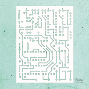 Mintay Kreativa 6 x 8 Stencil Circuit Board #39