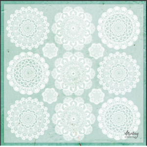 12 x 12 Decorative Vellum Doilies
