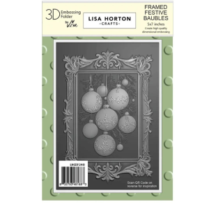 Baubles 5" x 7" Embossing Folder