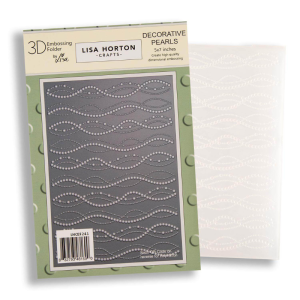Lisa Horton Crafts - 3D Embossing Folder - Decorative Pearls