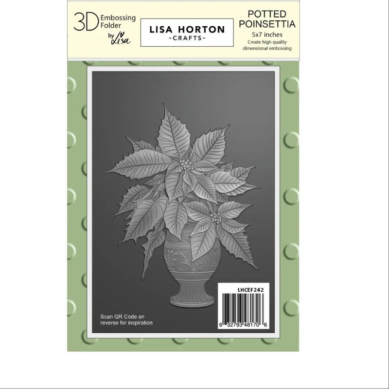 Poinsettia 5" x 7" Embossing Folder