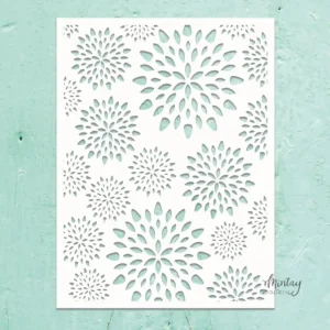 Mintay Kreativa  6 x 8  Stencil Aster Flower #45