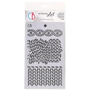 Knitting Ciao Bella Stencil Art