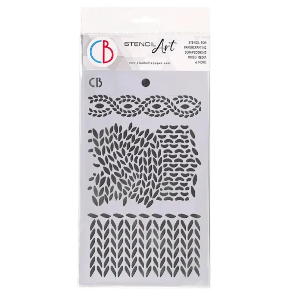 Knitting Ciao Bella Stencil Art