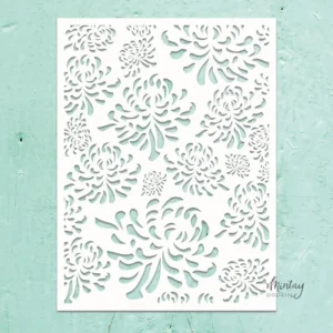 Mintay Kreativa  6 x 8  Stencil  Chrysanthemum #47