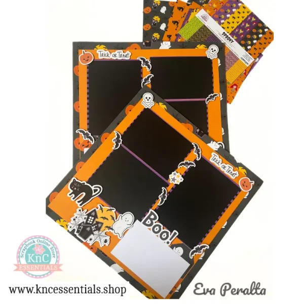 Boo 12 x 12  Double Lay Out Spooky Collection