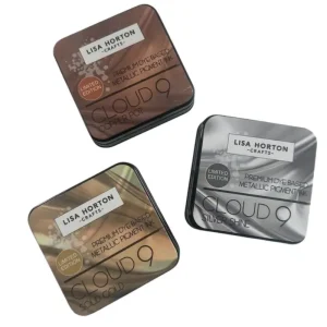 Silver, Gold, and Copper Lisa Horton Crafts Limited Edition Metallic Ink Pads 3 Pkg