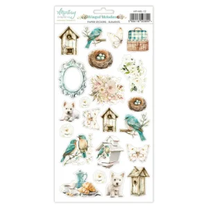 6 x 12 Paper Stickers Winged Melodies Elements