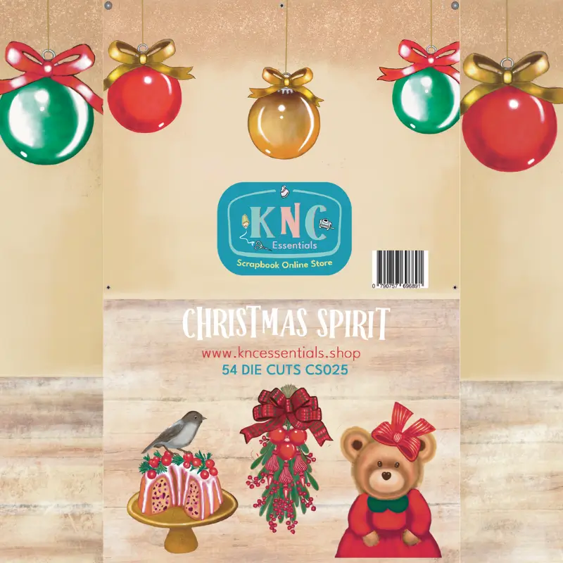Christmas Spirit Ephemeras CS025 – Vintage-style Christmas Spirit Ephemeras – 54 die cuts made in the USA