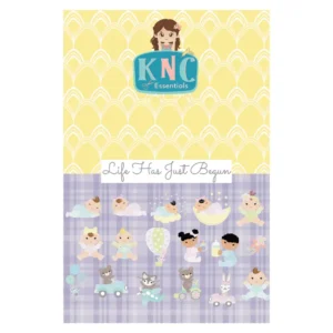 Life Has Just Begun baby ephemera and die cuts pack featuring pastel baby illustrations, nursery animals, balloons, rainbows and whimsical embellishments for scrapbooking and paper crafts.
