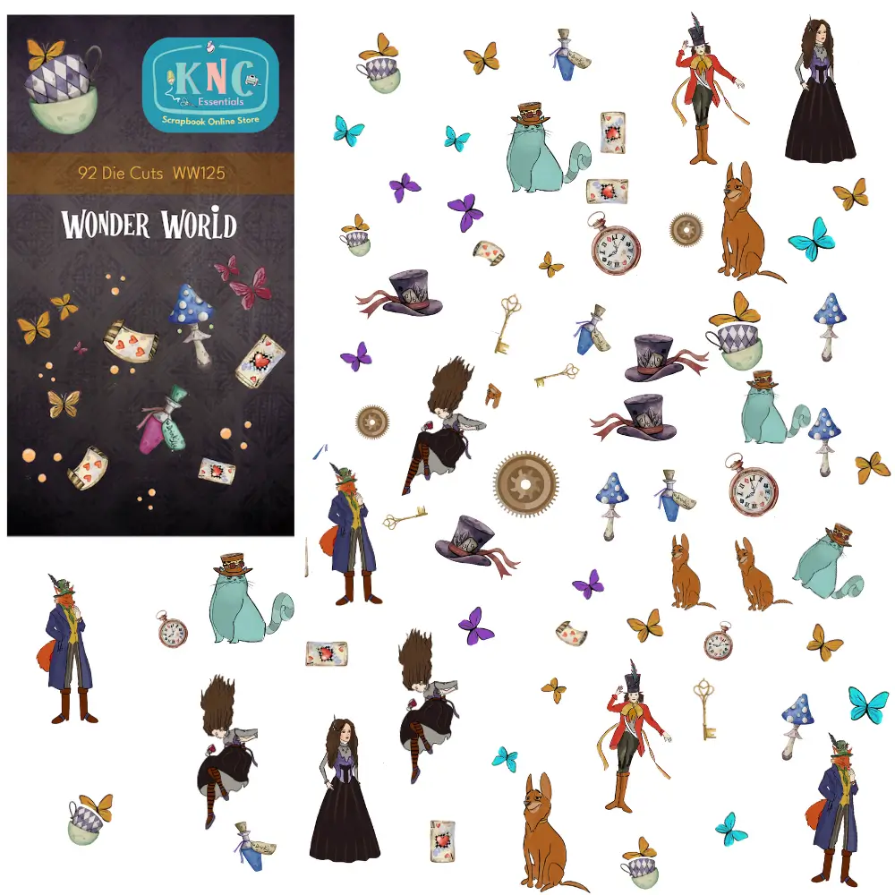 Wonder World Ephemera by KNC Essentials – whimsical scrapbook embellishments